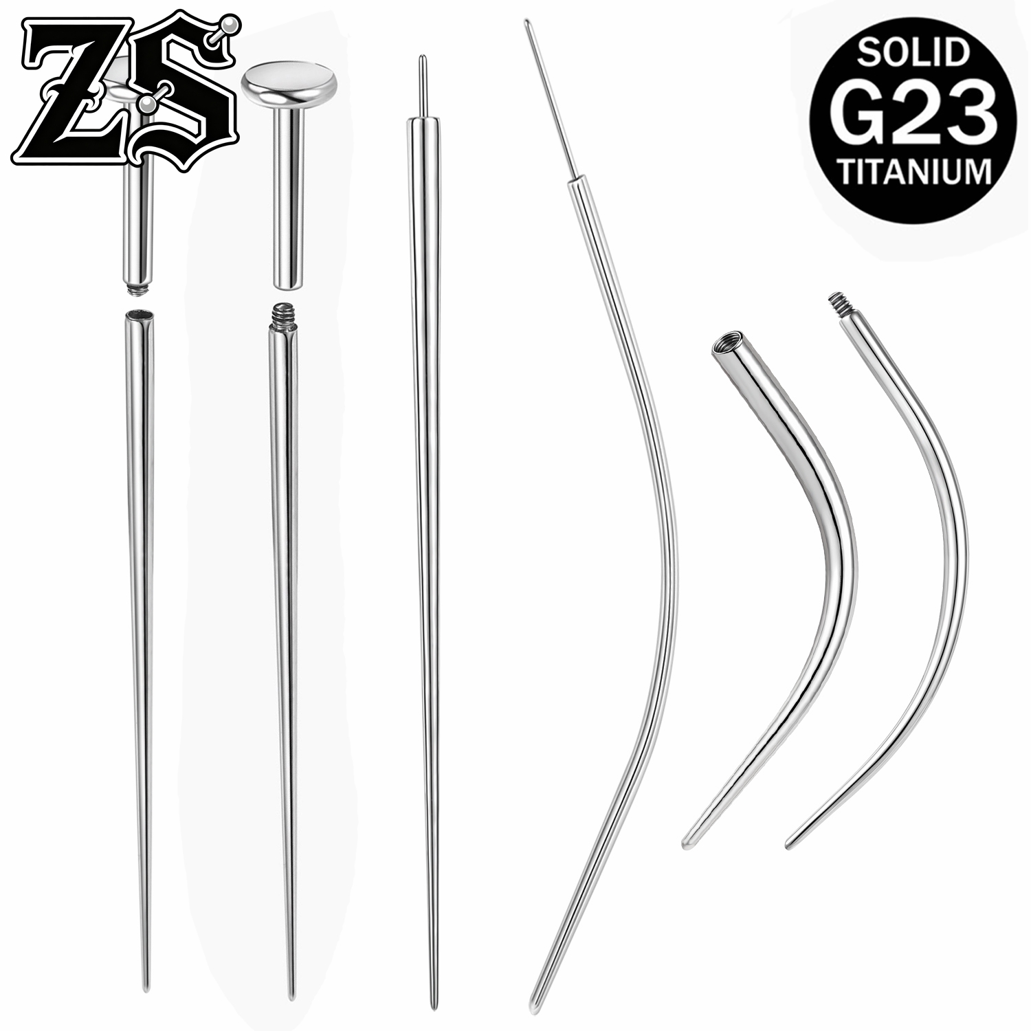 Zs Body Jewelry - Stal tytanowa ZS ASTM F136 1-10