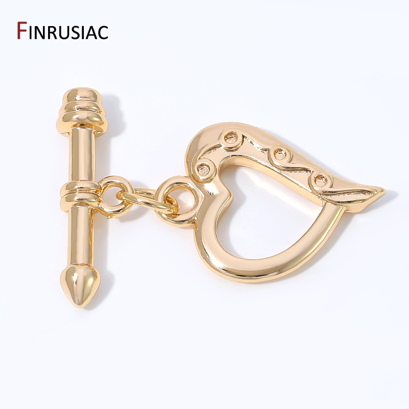 Body Jewelry Diy - Złote (14K) pozłacane mosiężne zapięcia typu