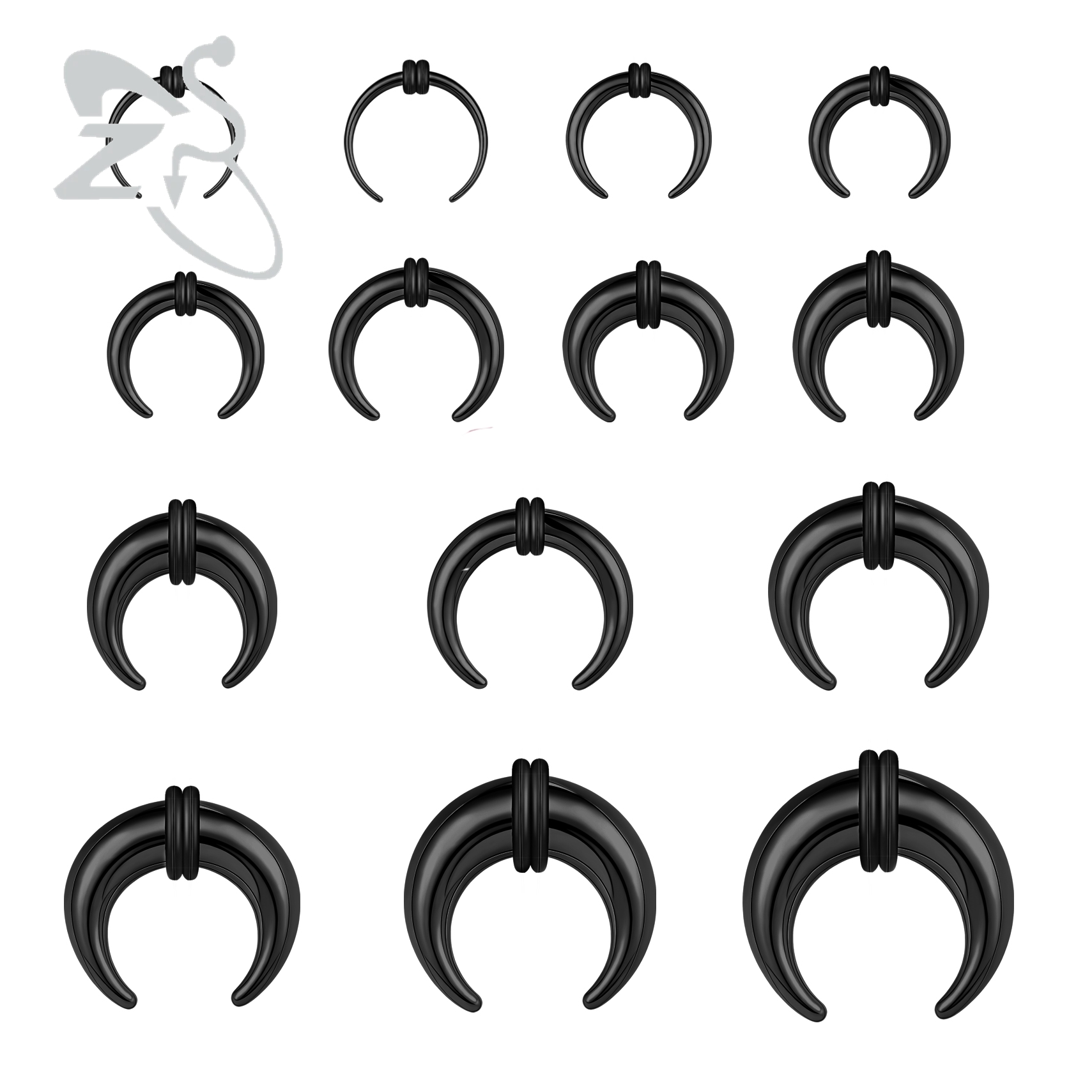 Zs Body Jewelry - ZS 1PC 2G/4G/6G Buffalo Horn Piercing