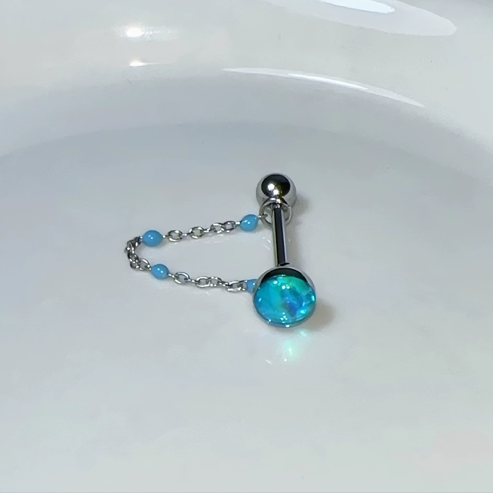1 szt. Wysokiej jakości modny  – Body Jewelry Titanium recenzja i cena