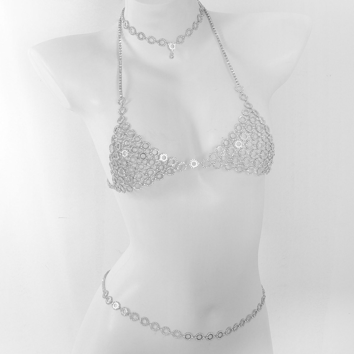 Modny okrągły łączący lekki lu – Body Jewelry Rhinestone recenzja i cena