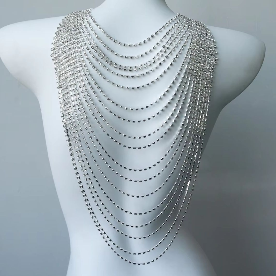 Stylowy, wielowarstwowy łańcus – Body Jewelry Rhinestone recenzja i cena