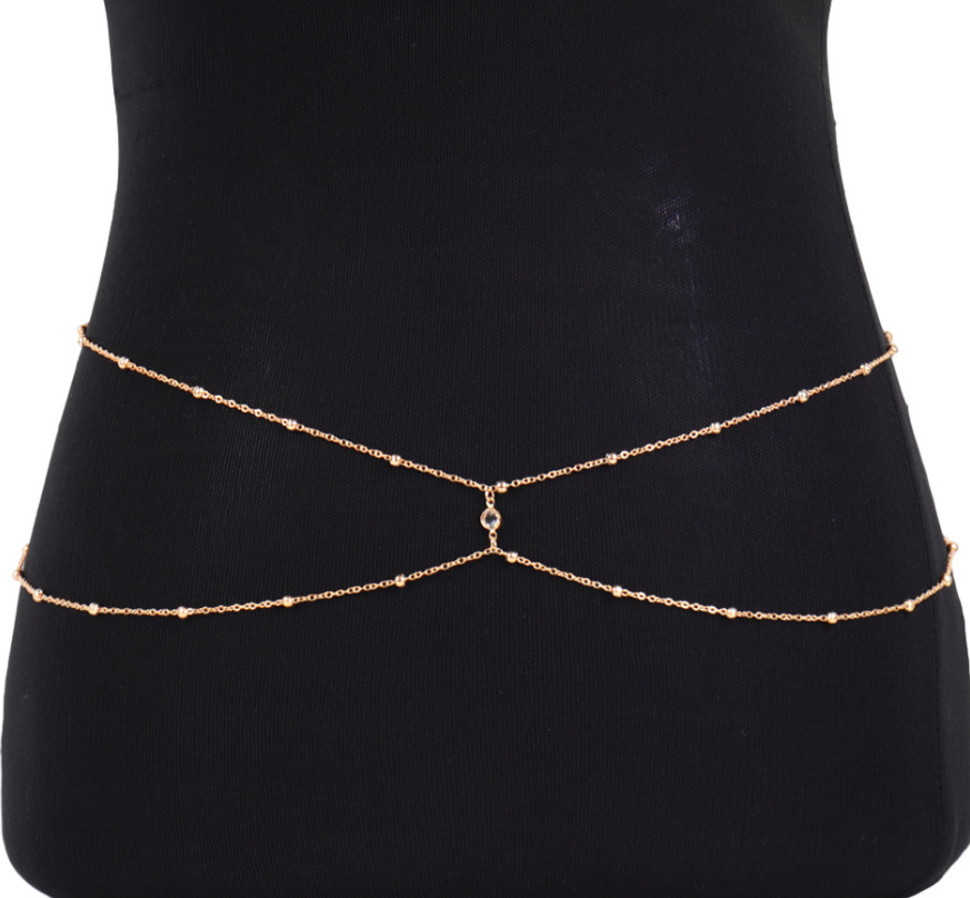 Clear Rhinestone Beaded Belly  – Body Jewelry Rhinestone recenzja i cena