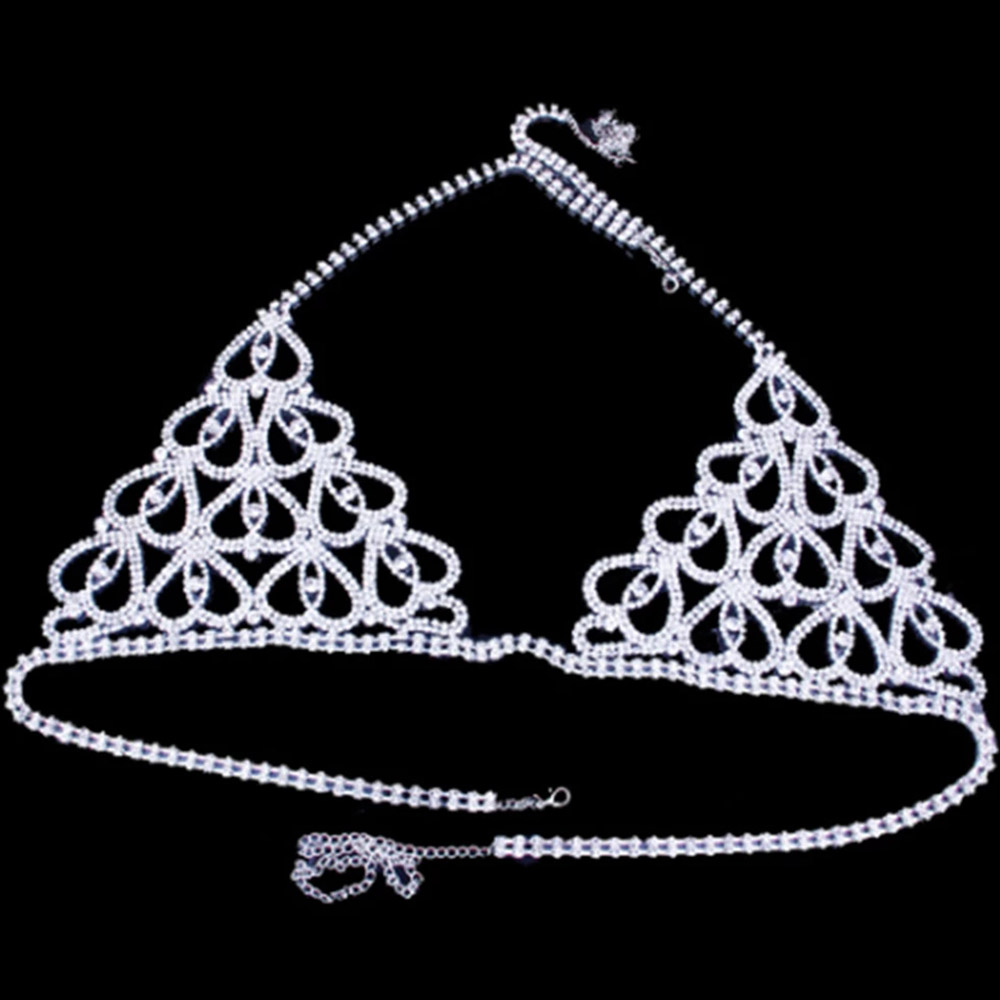 Moda Rhinestone Heart biustono – Body Jewelry Rhinestone recenzja i cena