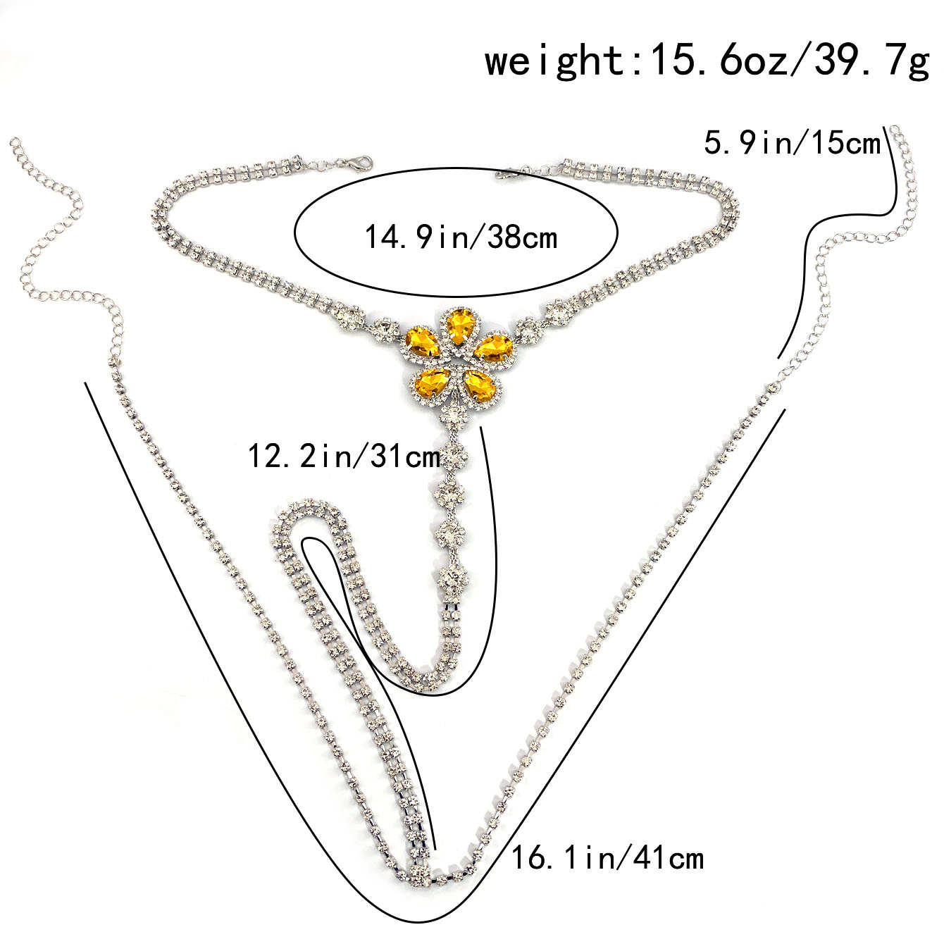 1 szt. Seksowny zestaw stringó – Body Jewelry Rhinestone recenzja i cena