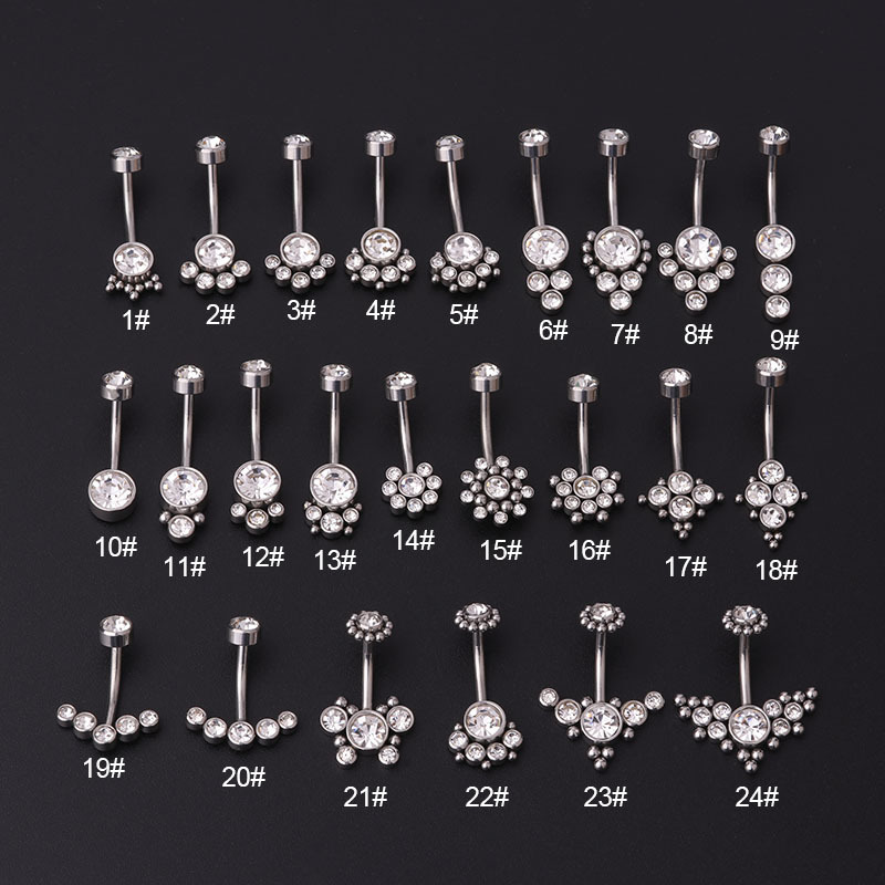 Kolczyki do pępka ze złotym cy – Body Jewelry Titanium recenzja i cena