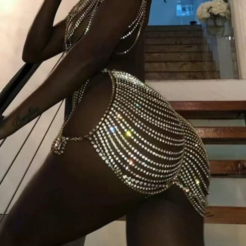 1 szt. Seksowna, modna spódnic – Body Jewelry Rhinestone recenzja i cena